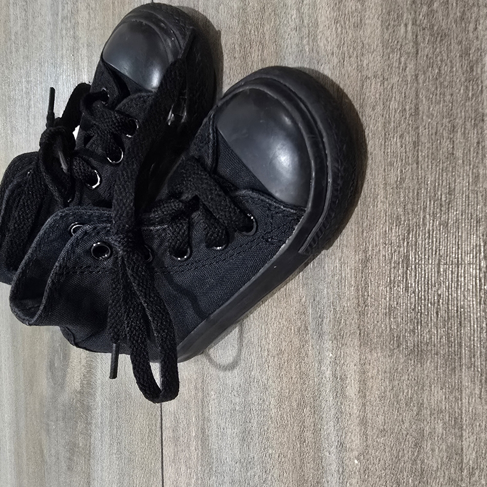 Converse Black High-Top Sneakers with Canvas Upper
